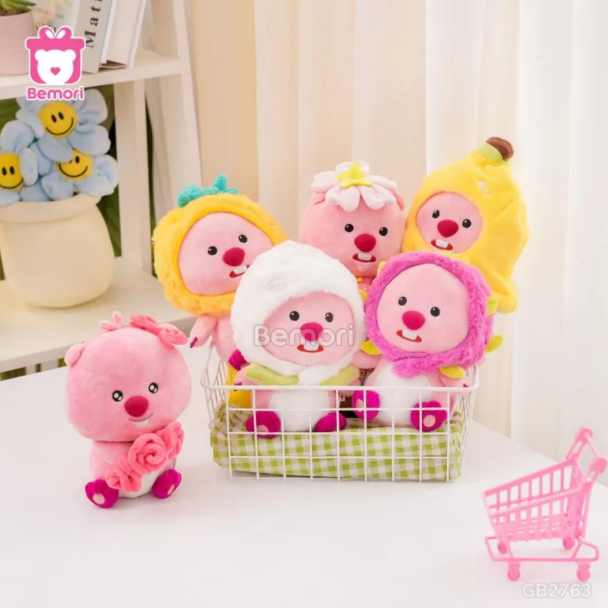 Bộ 6 Gấu Bông Hải Ly Loopy