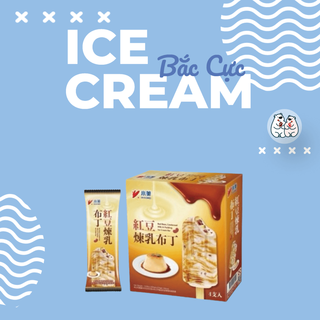 Kem pudding đậu đỏ Shaomei (75g)