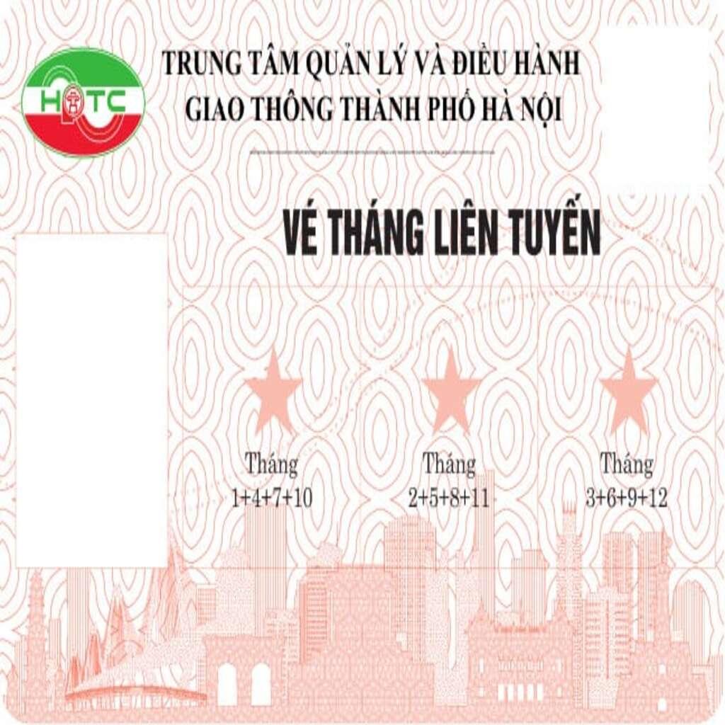 Vé tháng học sinh 1 chiều