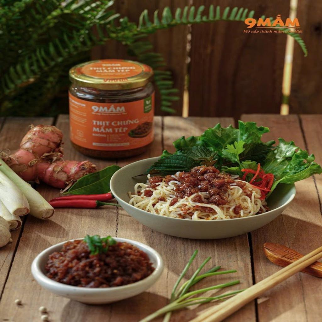 THỊT CHƯNG MẮM TÉP 9MẮM – ĐẬM ĐÀ VỊ QUÊ, CHUẨN NGON NHÀ LÀM - Combo 10 túi 50g