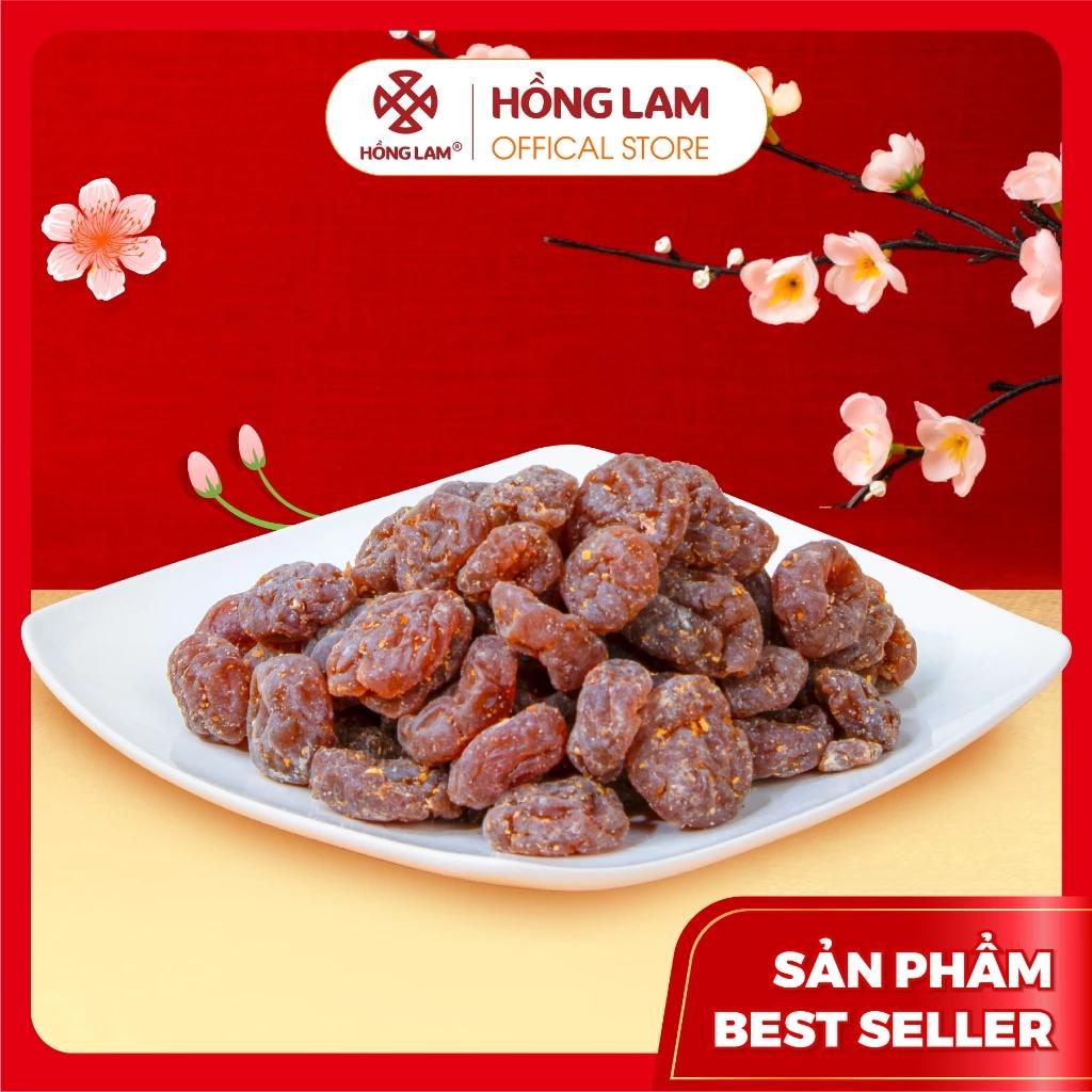 Ô mai (xí muội) mơ Hồng Lam 5, dạng gói 500gr. Loại không hạt vị chua, cay, ngọt dẻo