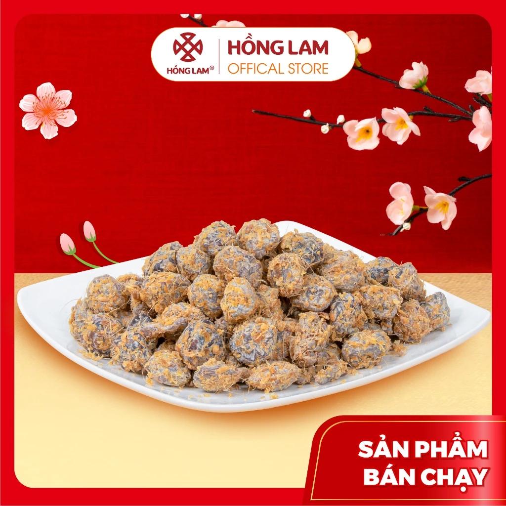 Ô mai (xí muội) mơ gừng đặc sản Hồng Lam. Dạng gói . Hương vị chua, mặn, ngọt