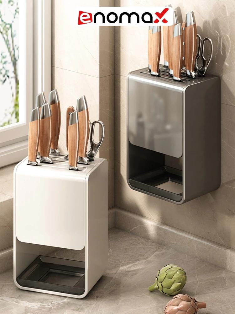 Giá để dao Enomax cài dao kéo treo tường hoặc để bàn, chất liệu Thép carbon cao cấp, không gỉ sét. Bảo hành 10 năm
