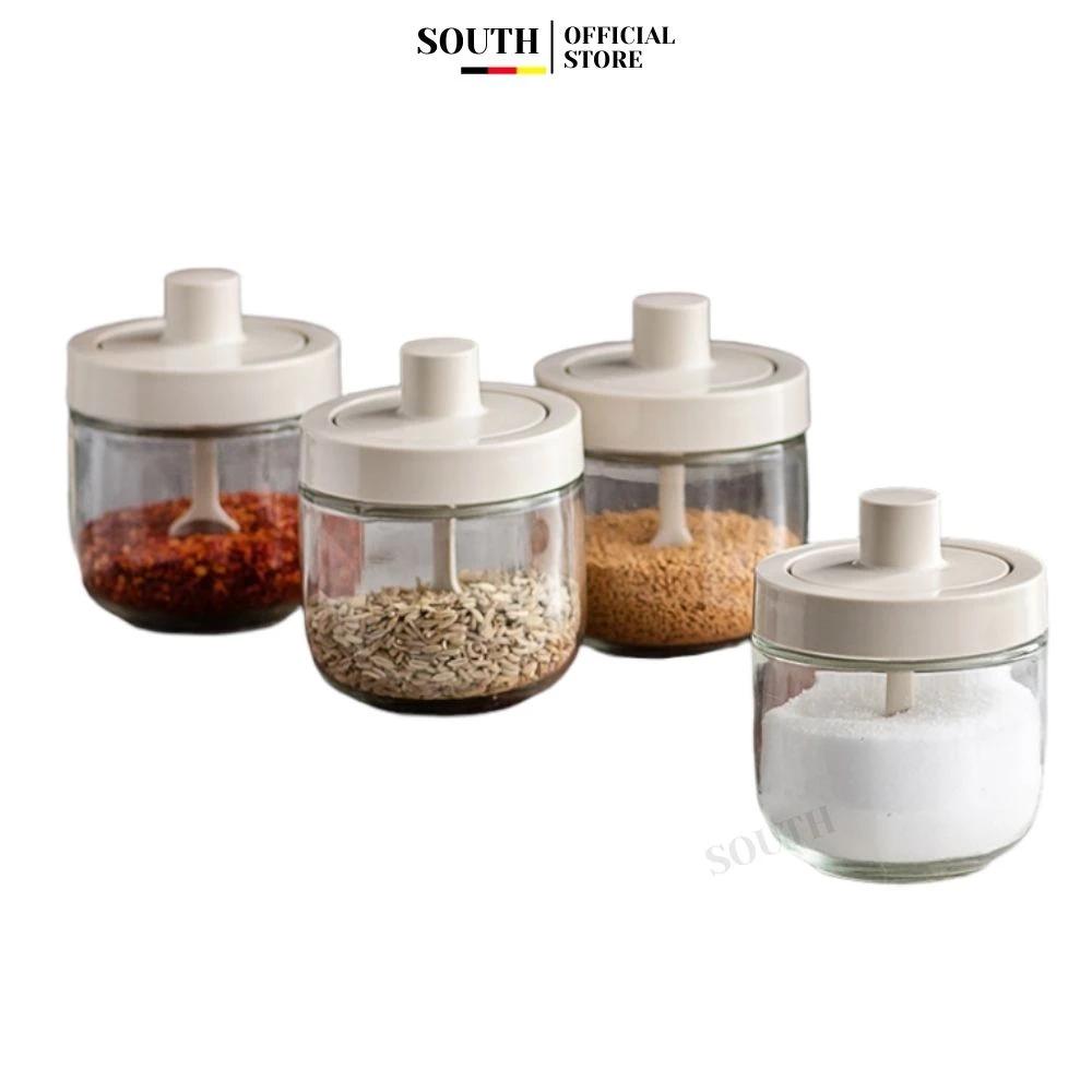 Hũ đựng gia vị thủy tinh SOUTH HGV7 cao cấp 300ml kèm muỗng