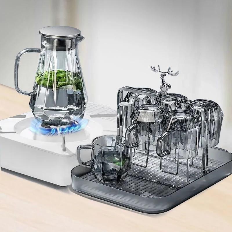 Bộ Cốc Bình Thủy Tinh Cao Cấp, Chịu Nhiệt Dung Tích 1600ml