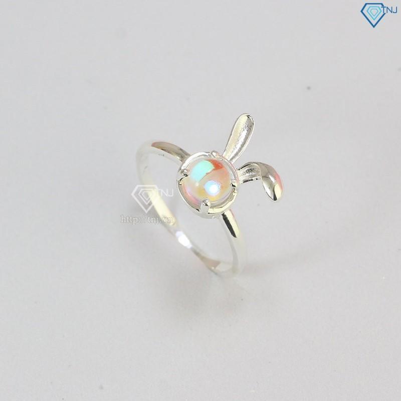 Nhẫn bạc nữ mặt thỏ dễ thương NN0386