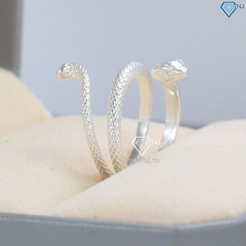 Nhẫn hình rắn cho nữ bằng bạc cá tính NN0329